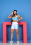 Blue short set